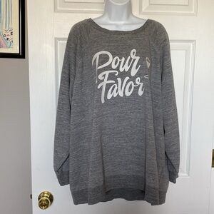 Wildfox sweatshirt XXL “Pour Favor” EUC